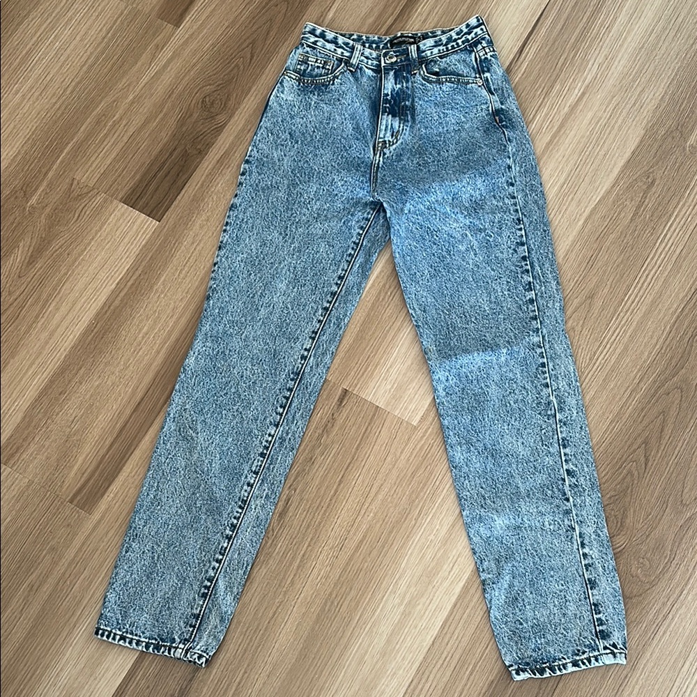 PrettyLittleThing Classic Blue Denim Jeans